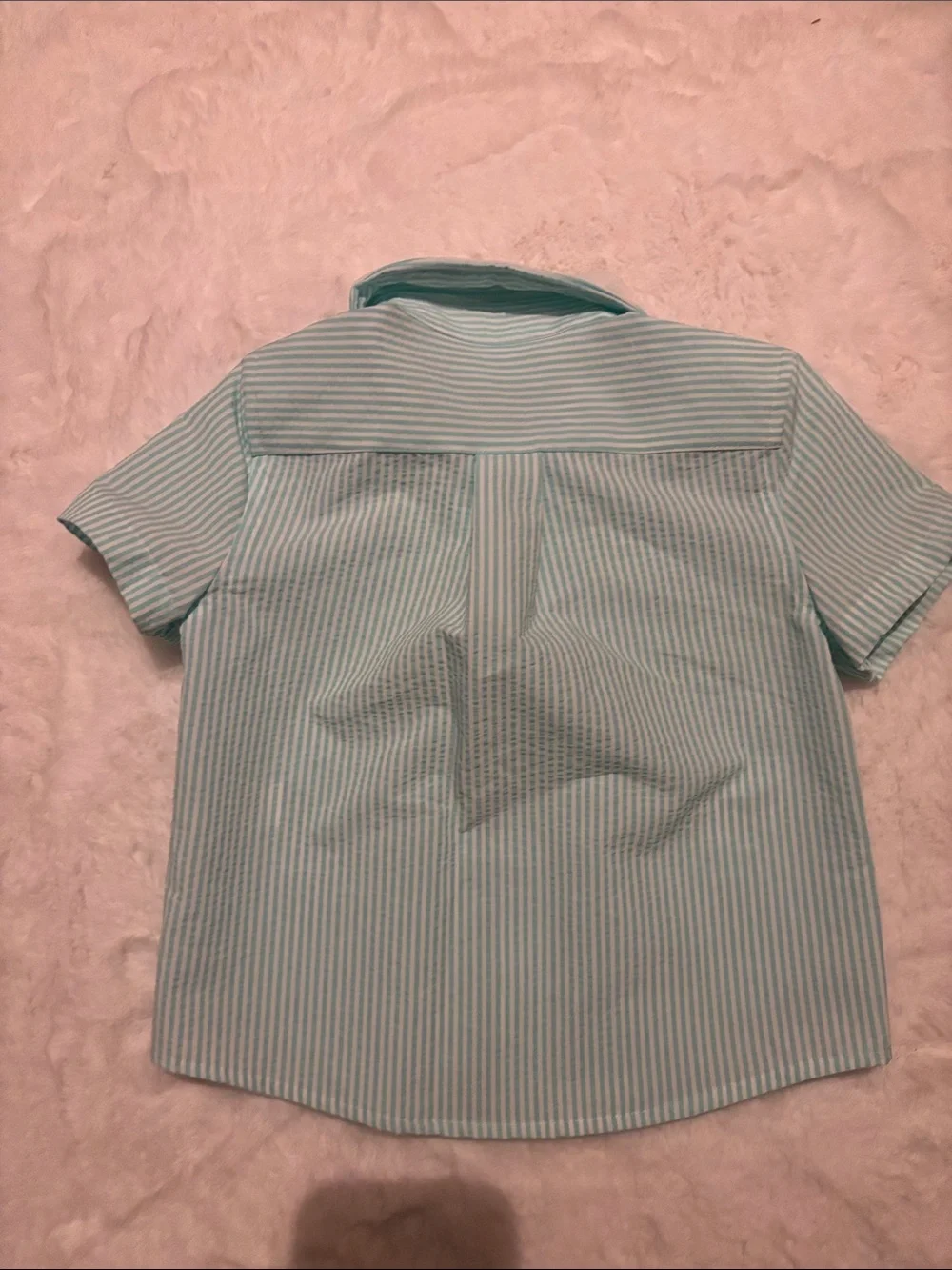 Vineyard Vines Boys Mint Striped Short-Sleeve Button-Down